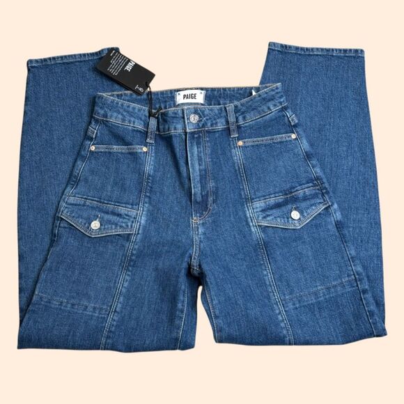 PAIGE Alexis Cargo Barrel Leg Jeans - Picture 2 of 6